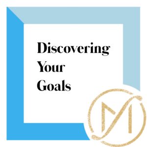 Black test that reads "discovering your goals" with the freed marcroft divorce and family law logo.