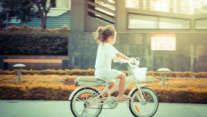 Child riding a bike and temporary custody.